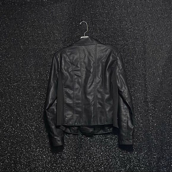 Baccini | Jackets & Coats | Baccini Black Leather Jacket | Poshmark